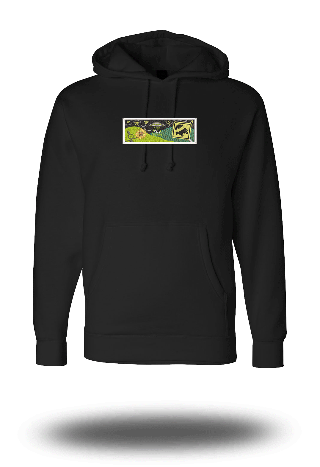 Spaceship Cow Hoodie/Crewneck